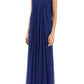 Alexander mcqueen silk chiffon bustier gown