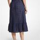 Cotton Eyelet Midi Skirt