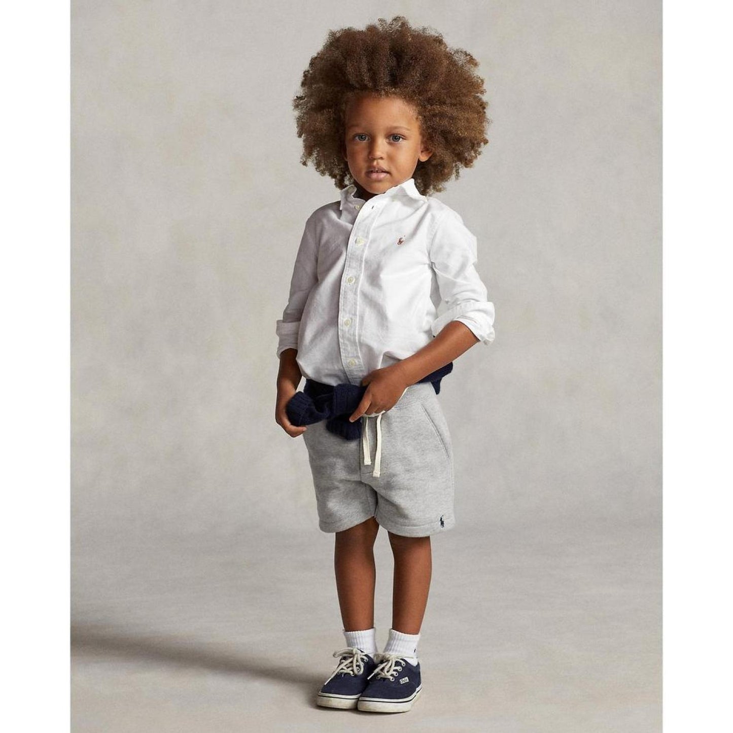 Cotton Oxford Sport Shirt (Little Kids)