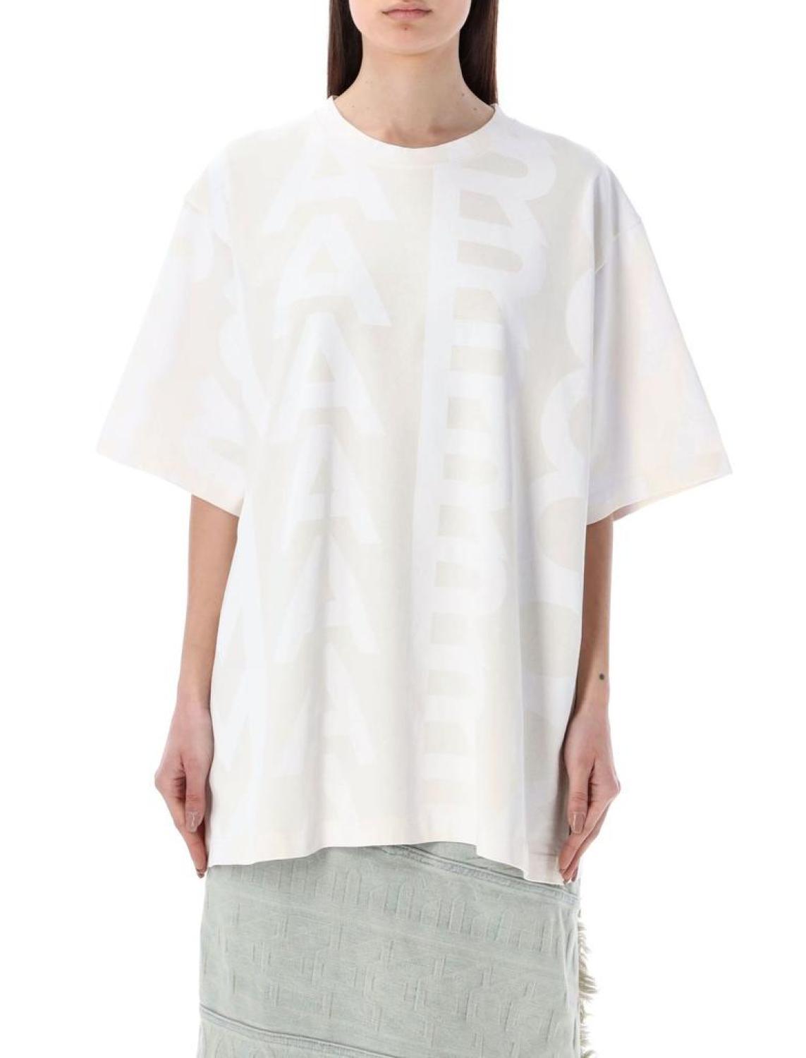 Marc Jacobs Monogram Patterned Crewnek T-Shirt