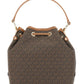 Michael Michael Kors Monogram Drawstring Bucket Bag