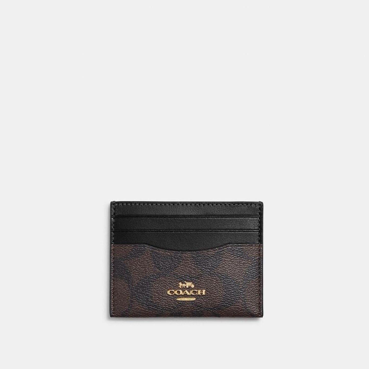 Coach Outlet Slim Id Card Case In Signature Canvas