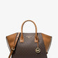 Avril Large Logo Top-Zip Satchel