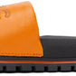Orange 'The Leather Slide' Sandals