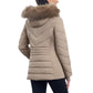 Women's Faux-Fur-Trim Hooded Puffer Coat, Created for Macy's
