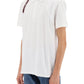 Alexander mcqueen harness polo shirt in piqué with selvedge logo