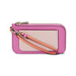 Ava Colorblocked Pebbled Leather Coin Card Case Wristlet