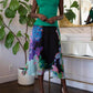 Floral Midi Skirt In Orchid Bloom
