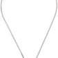 Silver Polka Dot Tote Pendant Necklace