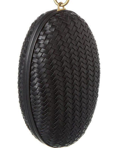 Michael Kors Woven Leather Minaudiere