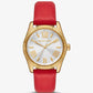 Lexington Gold-Tone and Leather Watch