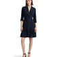 Belted Crepe Shirtdress