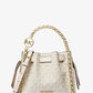 Mina Small Signature Logo Chain Crossbody Bag