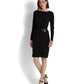 Buckle-Trim Stretch Jersey Dress
