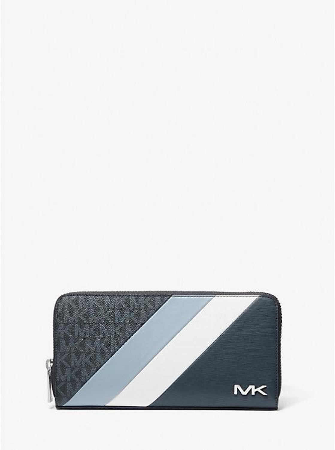 Cooper Logo Stripe and Faux Leather Smartphone Wallet