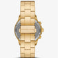Oversized Bryn Pavé Gold-Tone Watch