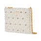Purl Flower Beaded Mini Shoulder Bag