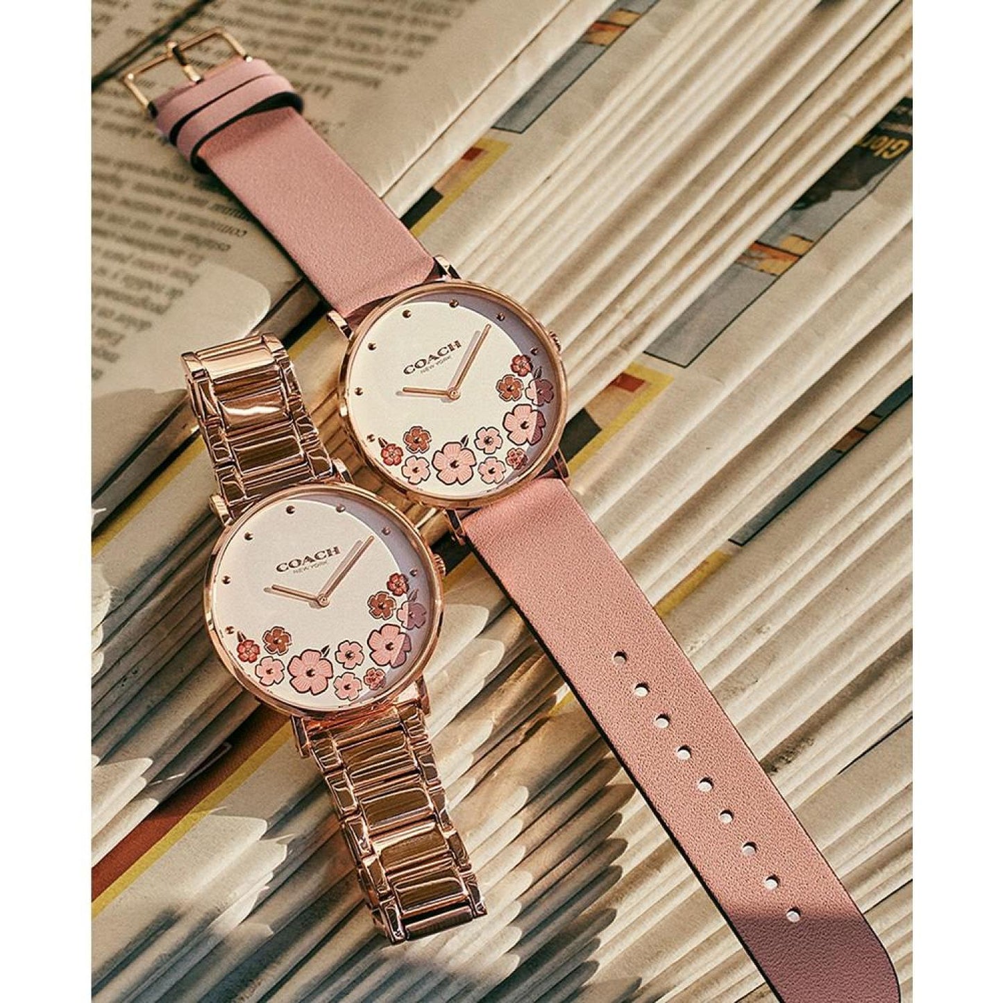 Women’s Perry Blush Leather Strap Tea Rose Watch 36mm