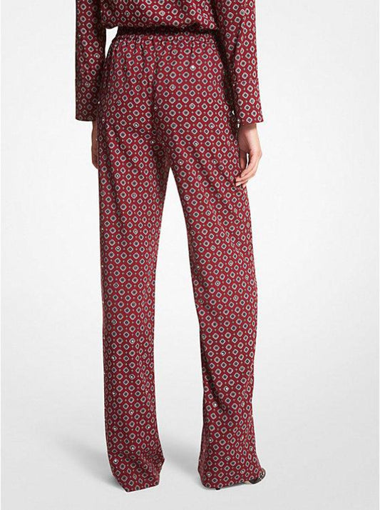 Medallion Crepe Pajama Pants