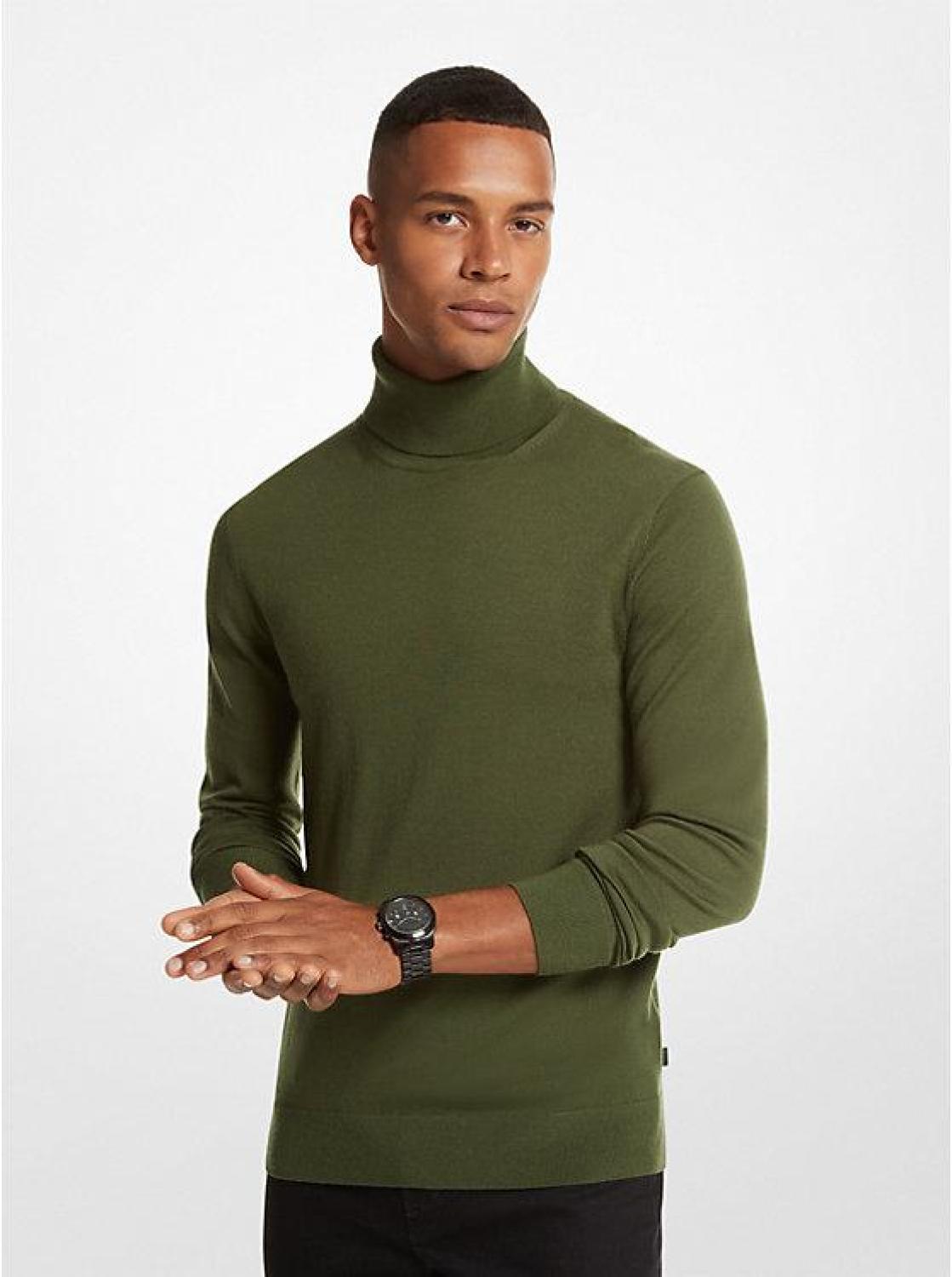 Merino Wool Turtleneck Sweater