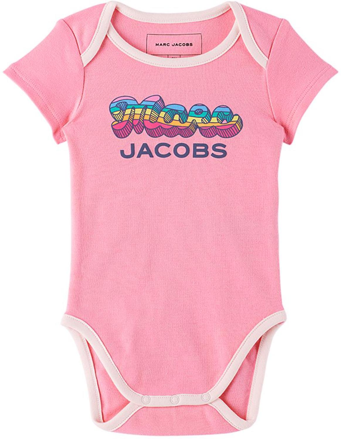 Two-Pack Baby Pink & White Bodysuits