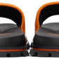 Orange 'The Leather Slide' Sandals