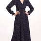 Danielle Dress In Sapphire Dots