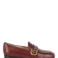 Leather Loafer with Double G