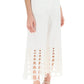 Stella mccartney cropped pants with embroidered hem