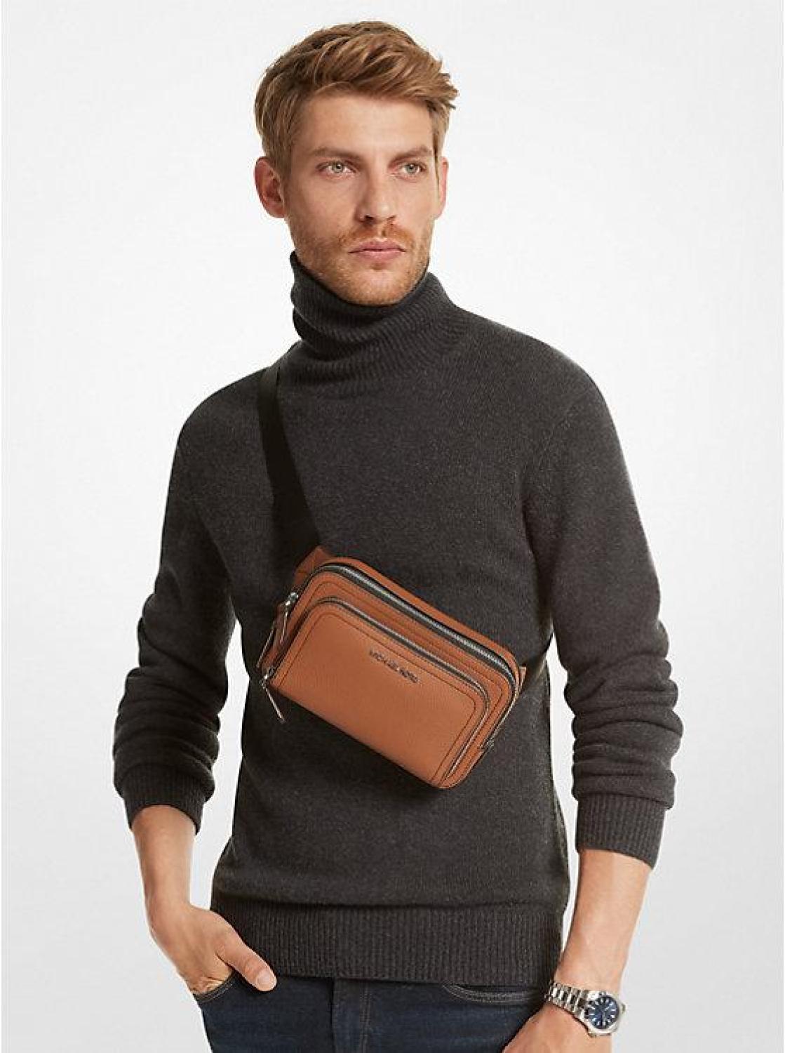 Hudson Pebbled Leather Sling Pack