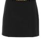 Michael Michael Kors Stretch Crepe Belted Mini Skirt