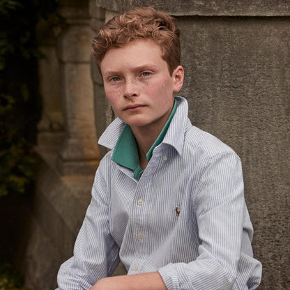 Striped Cotton Oxford Shirt (Big Kids)