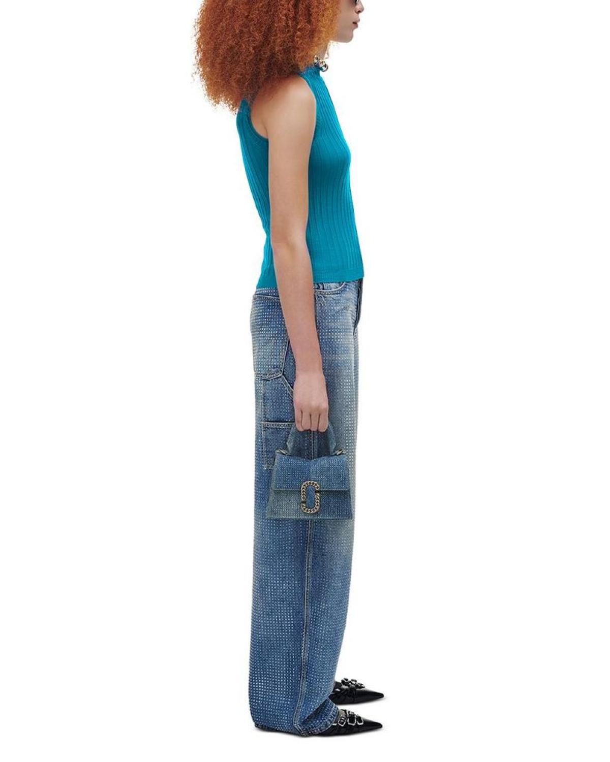 The Crystal Denim St. Marc Mini Top Handle