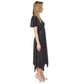 Women's Flutter-Sleeve Handkerchief-Hem Dress