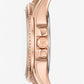 Mini Pilot Pavé Rose Gold-Tone and Logo Silicone Watch