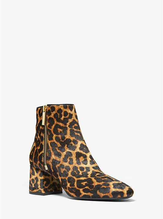 Alane Leopard Calf Hair Ankle Boot