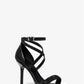 Astrid Embellished Snake Embossed Leather Sandal