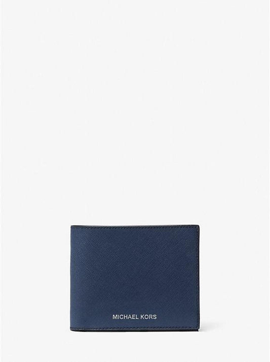 Harrison Saffiano Leather Billfold Wallet with Passcase