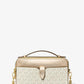 Jet Set Medium Signature Logo and Patent Double-Zip Crossbody Bag