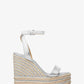 Leighton Metallic Leather Wedge Sandal