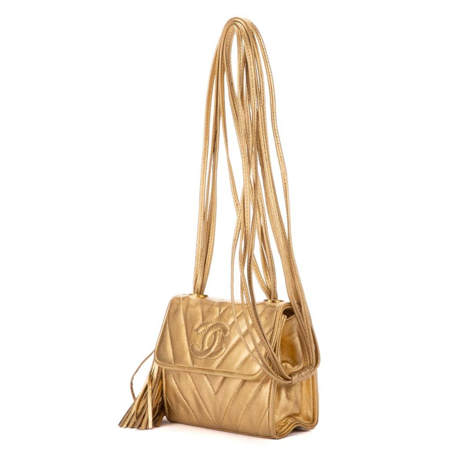 Vintage Mini Square Flap with Tassel