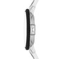 kate spade new york women's park row three-hand, silver-tone alloy watch