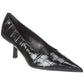 Michael Kors Collection Frankie Runway Croc-Embossed Leather Pump