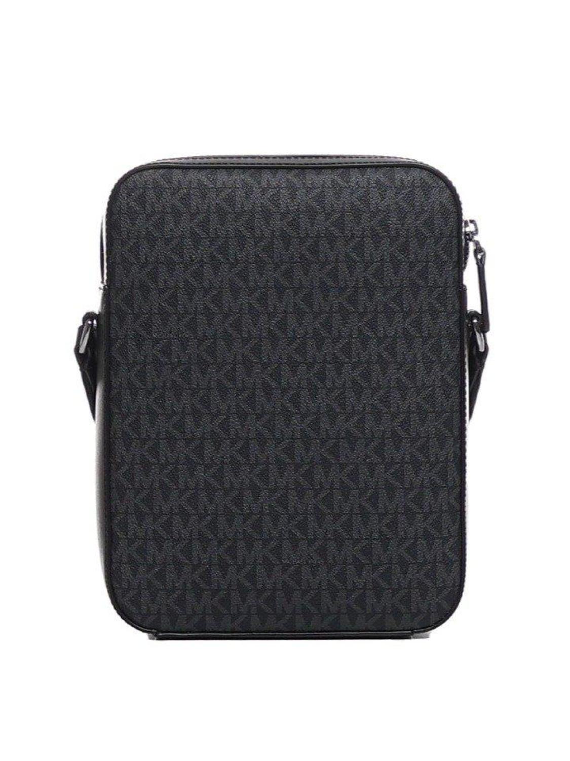 Michael Kors Varick Logo Detailed Zipped Messenger Bag