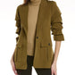 Michael Kors Gabardine Crush Cargo Wool Blazer