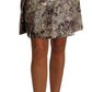 Dolce & Gabbana A-Line Mini Floral Print Jaquard Skirt