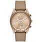 Men's Accelerator Chronograph Beige Gold-Tone Nylon Watch 42mm
