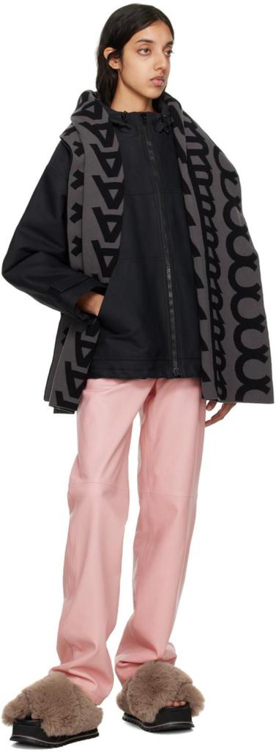 Black & Gray Monogram Knit