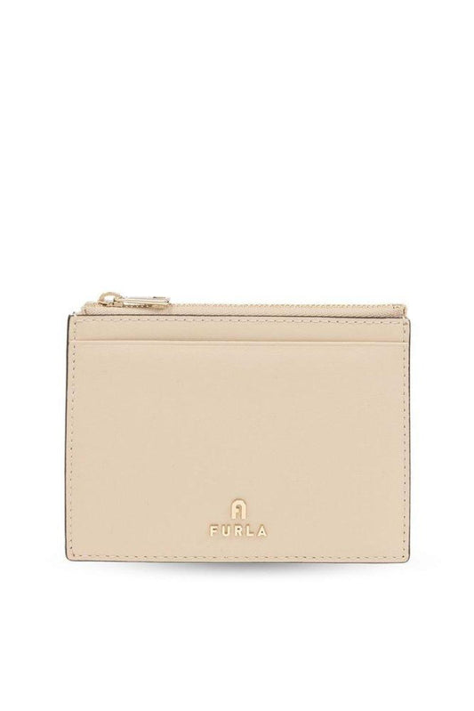 Furla Camelia Logo Lettering Large Card Holder