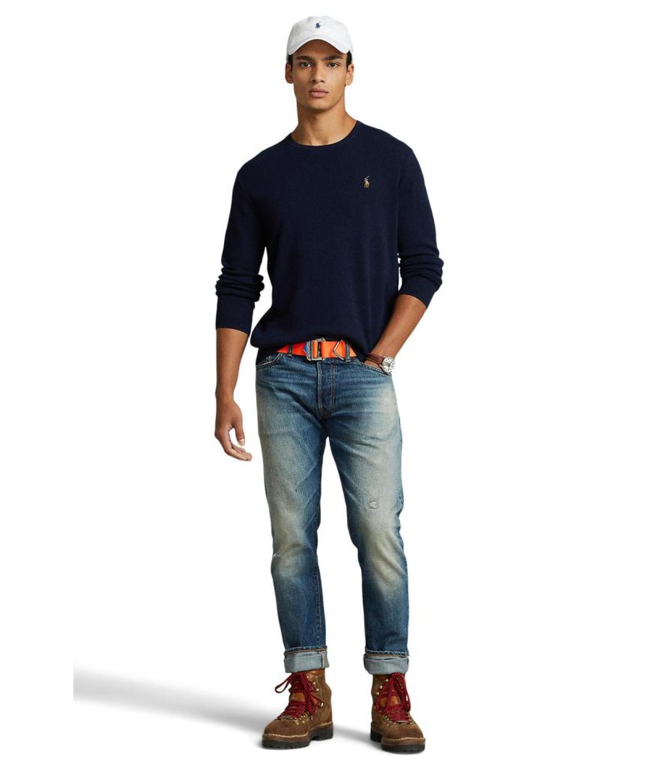 Cotton Crew Neck Sweater